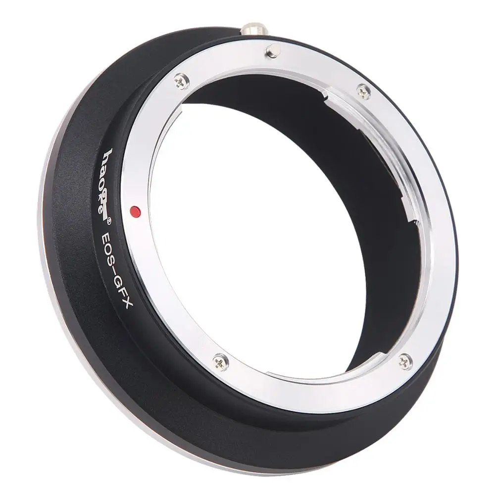 Haoge Manual Lens Mount Adapter for Canon EOS EF Lens to Fujifilm Fuji GFX mount Camera such as GFX 50s