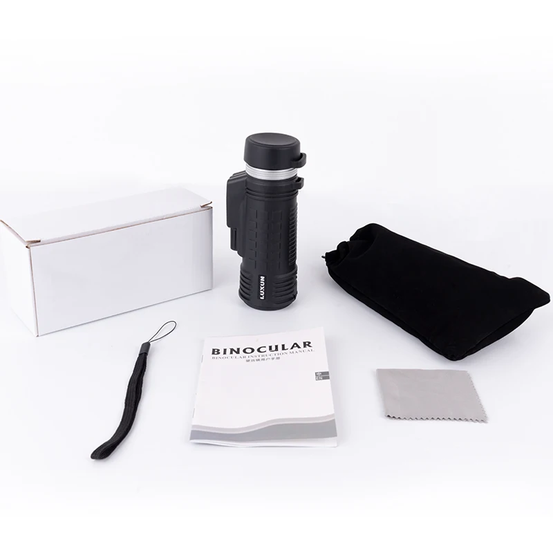 LUXUN 8x42 Monocular Telescope Built-in Compass Rangefinder BAK4 Prism Powerful Telescope Waterproof Hunting Monoculars image 6