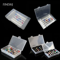 Acrylic Rondelles Storage Box Bracelet Charm Beads Pendant Holder Rod Organizer Case Jewelry Charms Diy Finding Display Showcase
