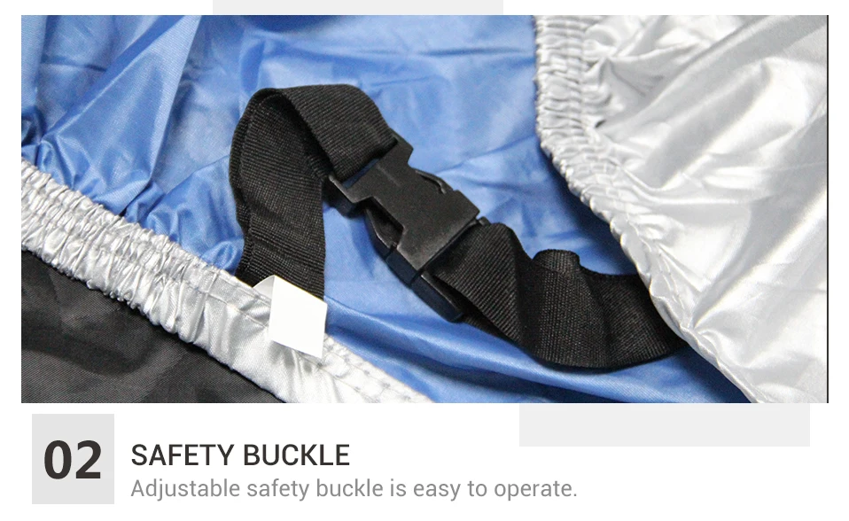 Motorradabdeckung, wasserdicht, für alle Jahreszeiten, Motorradabdeckung, staubdicht, UV-Schutz, für den Außenbereich, Innenbereich, Moto, Roller, Motorrad, Regenschutz – Detail 11