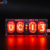 IN12 Nixie Clock Led Lamp Tube Clock Diy Electronic Kit In12 Glow Tube Clock Circuit Board Pcba Glow Tube Diy Retro Clock Module