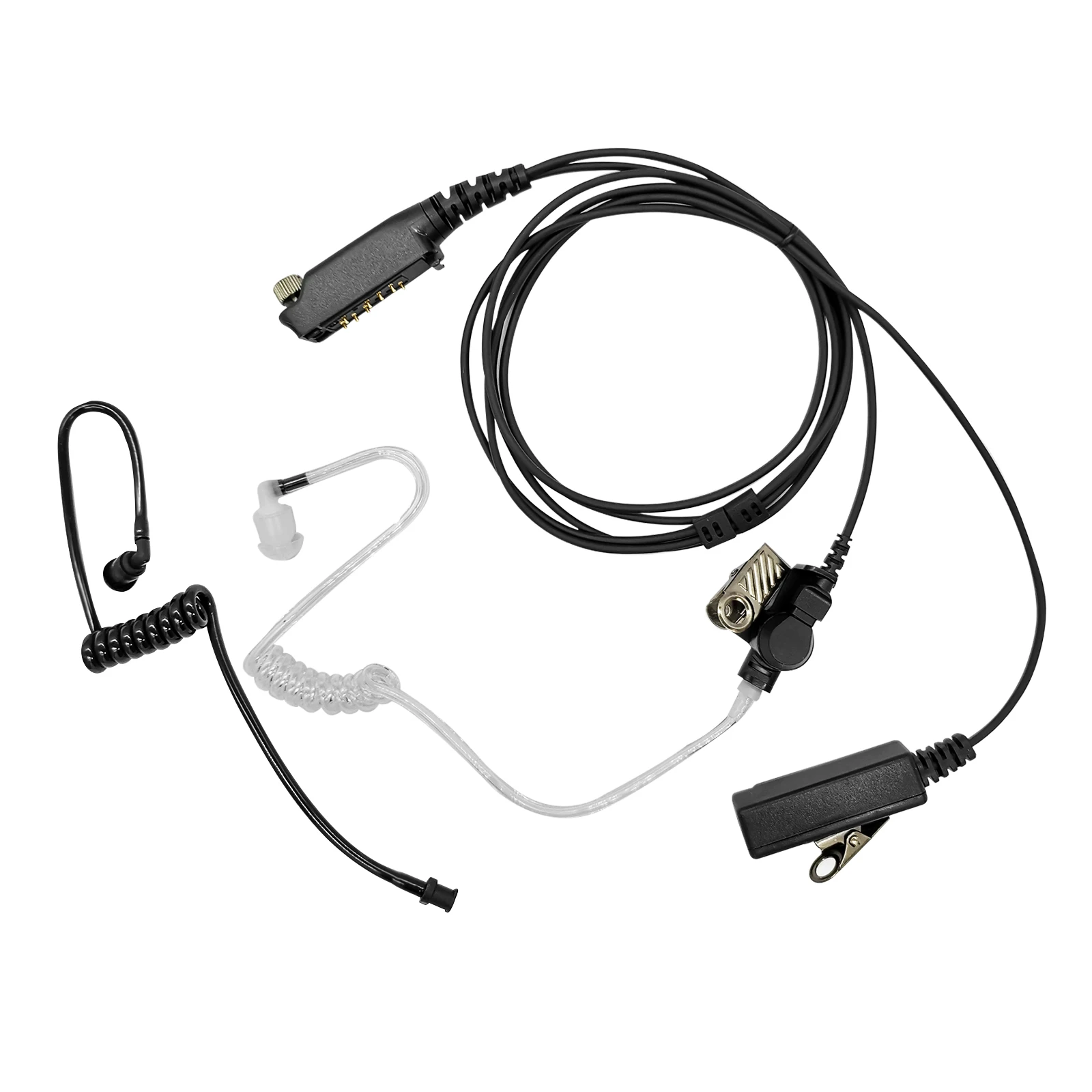 RISENKE STP9000 Earpiece for Sepura STP8000,STP8030,STP8035,STP8038 Walkie Talkie Headset with Mic Ptt Acoustic Air Tube