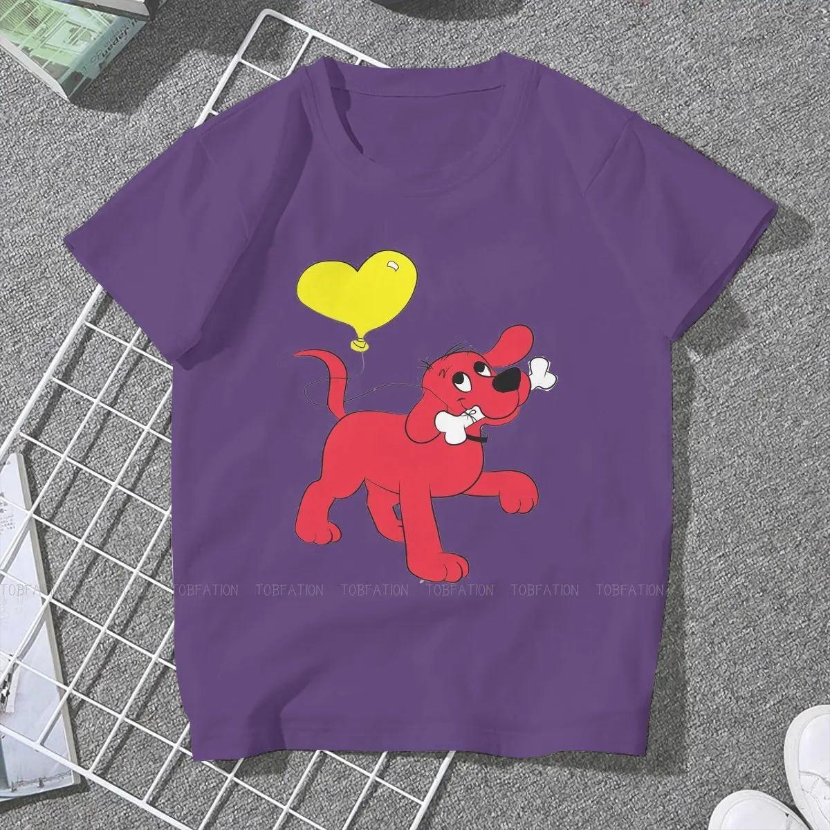 Dogs and Bones 5XL TShirt Clifford the Big Red Dog Comedy Love Animation Printing Tops Casual T Shirt Women Short Sleeve Special