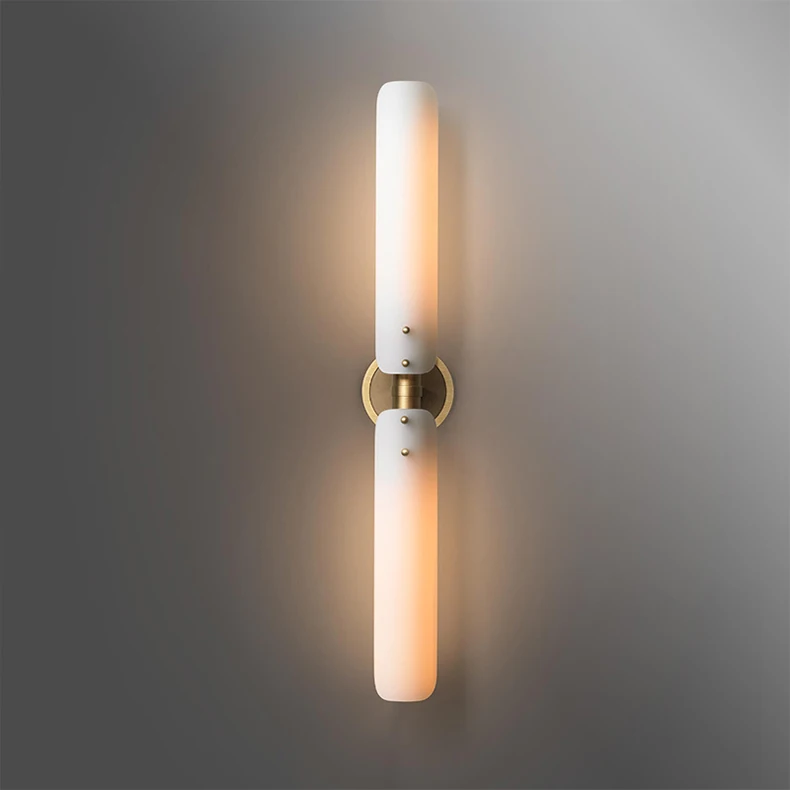 Postmodern Art Deco Copper Gold White Milimalism LED Lamp LED Light Wall lamp Wall Light Wall Sconce For Bedroom Foyer