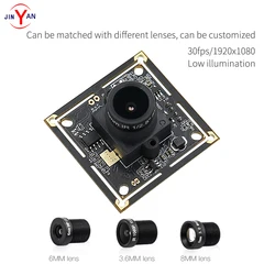 2 Megapixel HD H.264 1920*1080 Camera Module IMX290 0.001Lux Starlight Low illumination USB2.0 Webcam MJPEG YUY2 PCBA