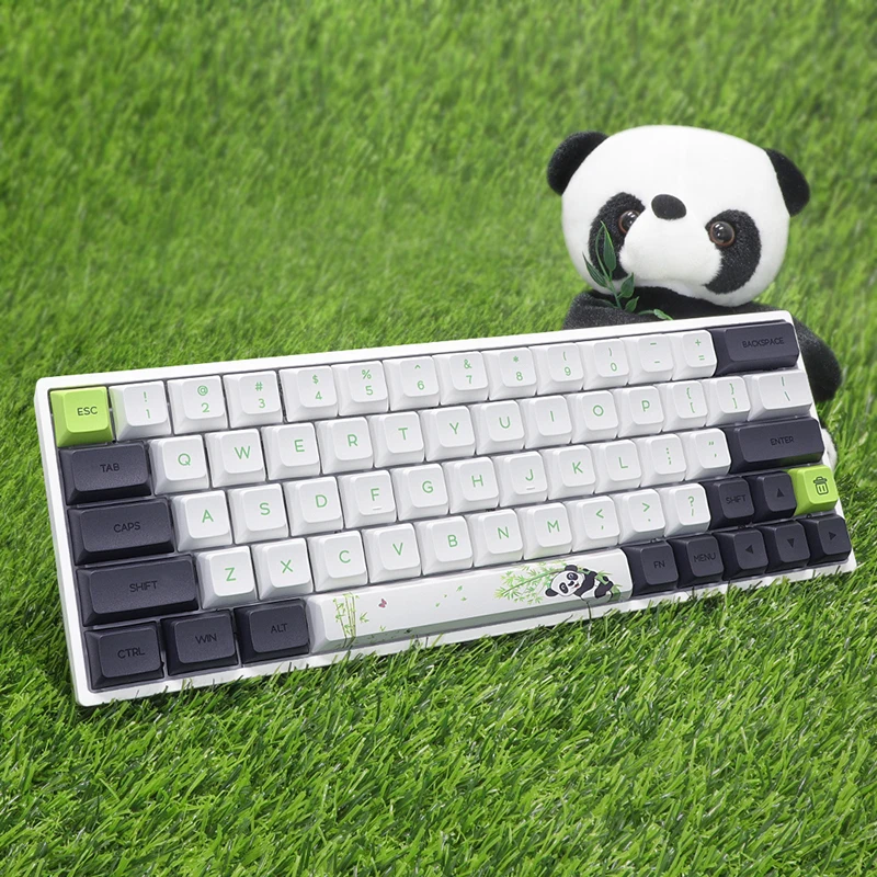 SKYLOONG SK64 64 Keys Portable Mechanical Keyboard Panda Mini Wireless Bluetooth Gaming Keyboard Mx RGB Geek Gateron Switch Axis