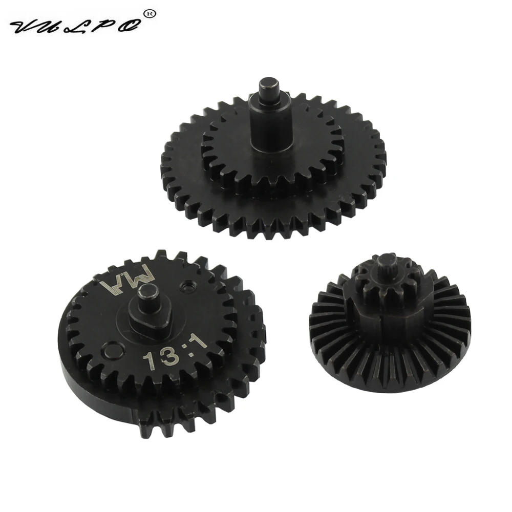 VULPO M.A Gen3 13:1/16:1/18:1 CNC Steel Cuttin Gear Set For Airsoft Ver.2/3 Gearbox