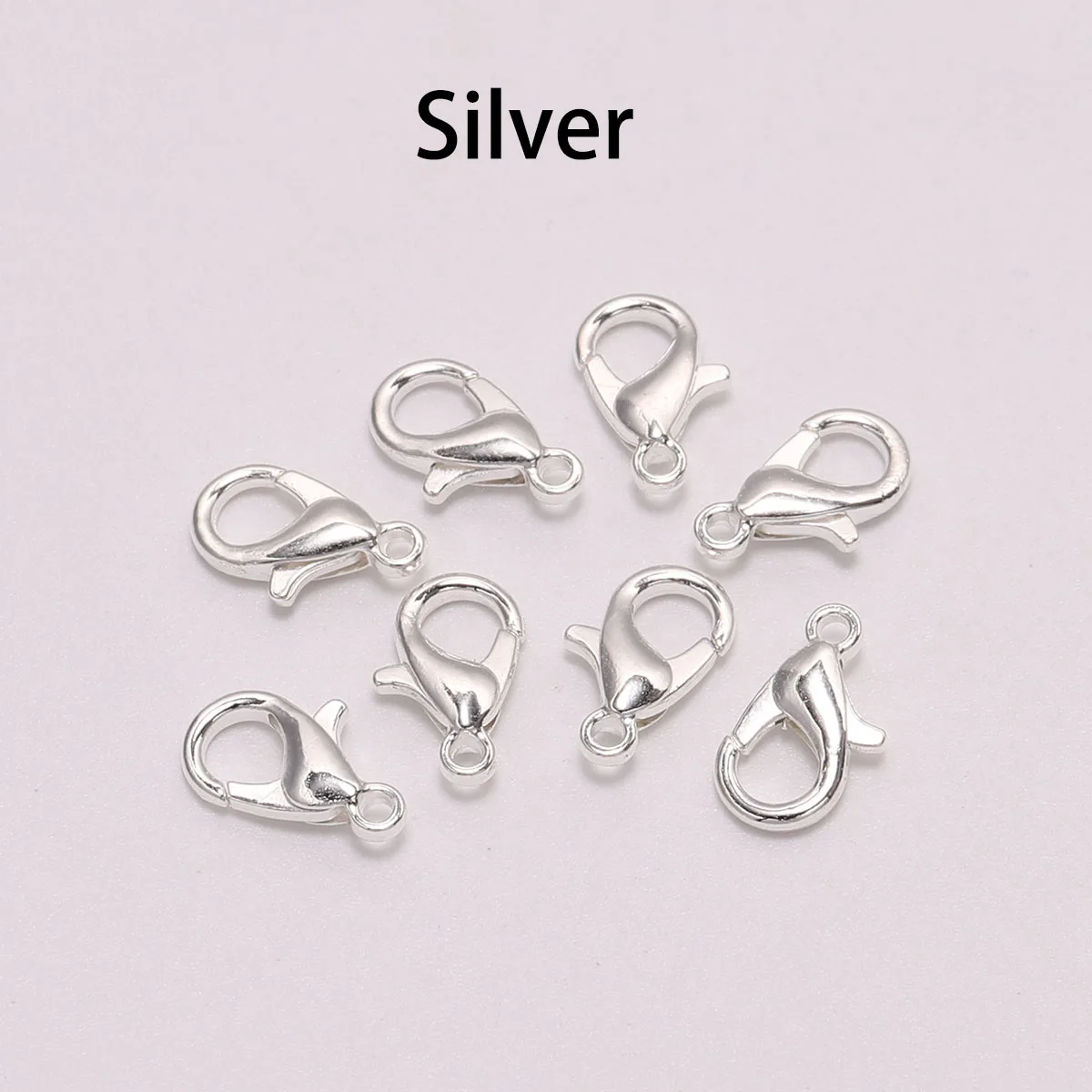 50 teile/los 10 12 14 16mm Gold Legierung Armband Karabiner Haken Für DIY Halskette Kette Stecker Schmuck Finden liefert – Detail 16