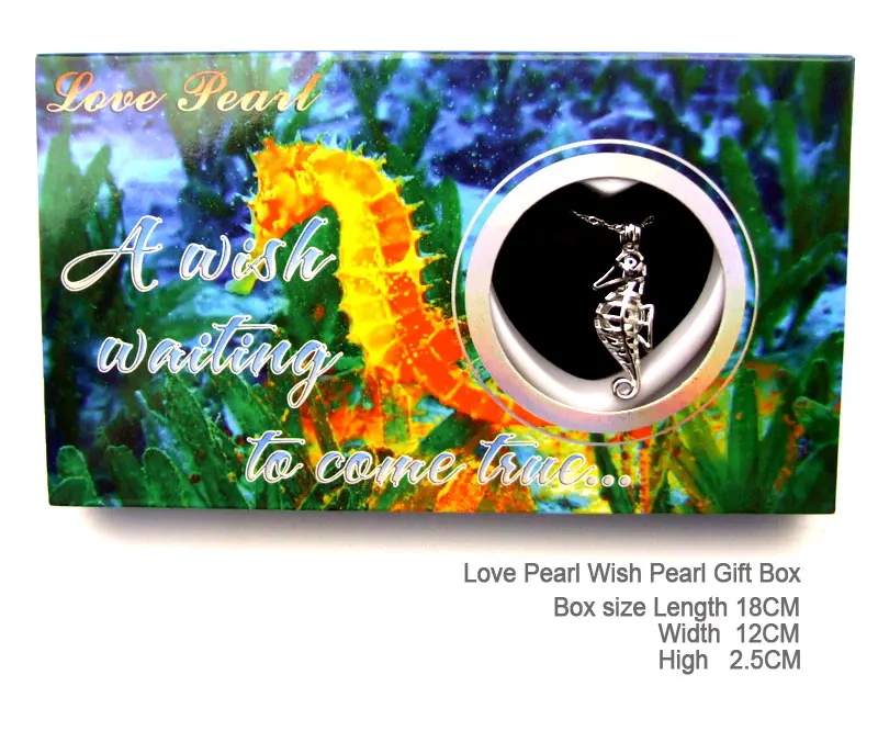 

Чокер Qingmos Wish Pearl для женщин, ожерелье с 13*39 мм, клетка для морской лошади, держатель для влюбленных, Трендовое ожерелье с кулоном, Подарочная коробка-3645