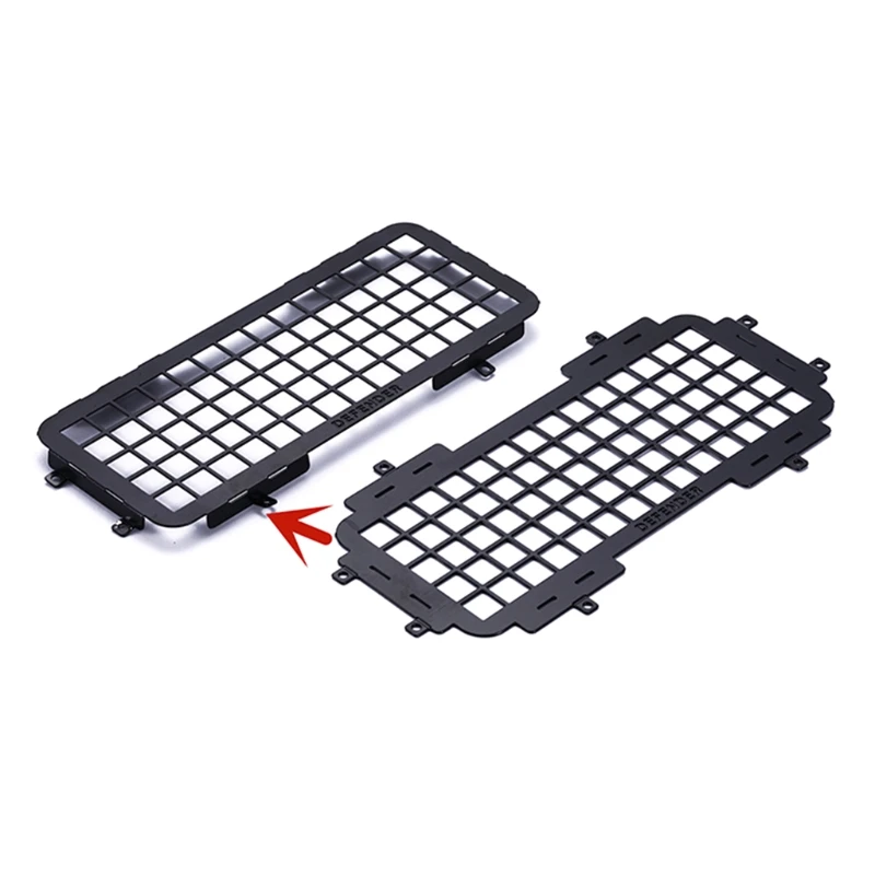 C5AA Metal Side Window Net Decorative Parts for MND90 D91 MN99 MN99S RC Crawler Off-Road Climbing Car Upgrade Accessories