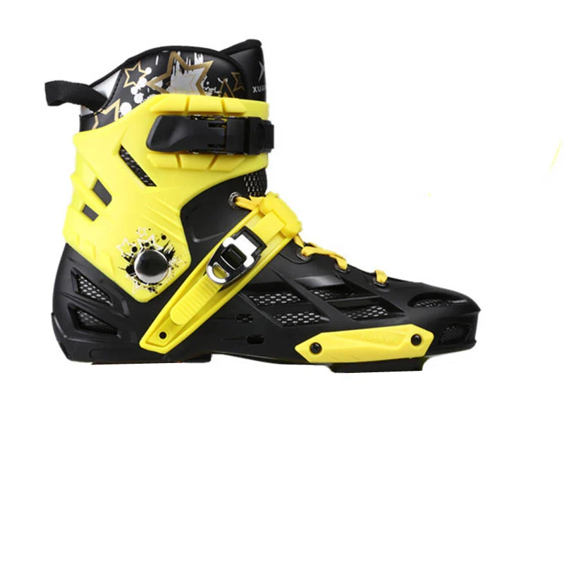 Xuanwu erwachsene roller skates rollschuhe rollschuhe männer und frauen gerade row geschwindigkeit skating blume flache schuhe racing schuhe