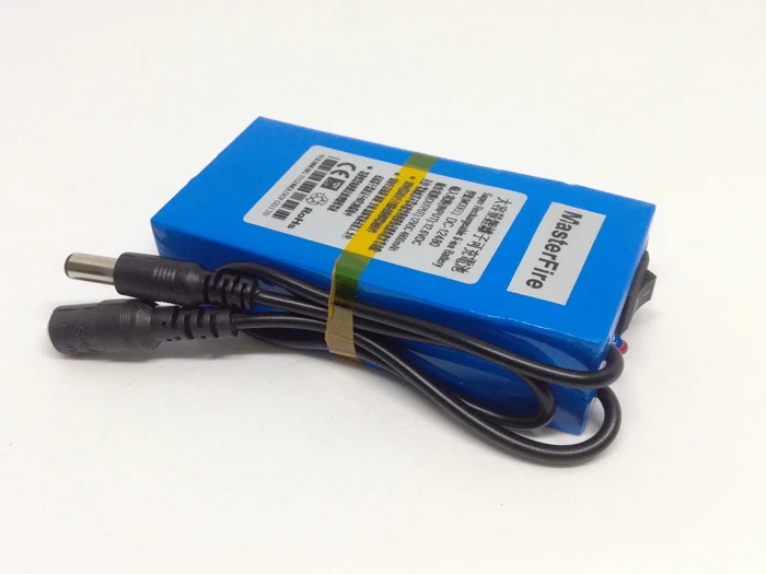 MasterFire Baterai Portabel DC 12V 4800MAh Paket Baterai Lithium-Ion Isi Ulang dengan Pengisi Daya DC-12480 untuk Kamera CCTV