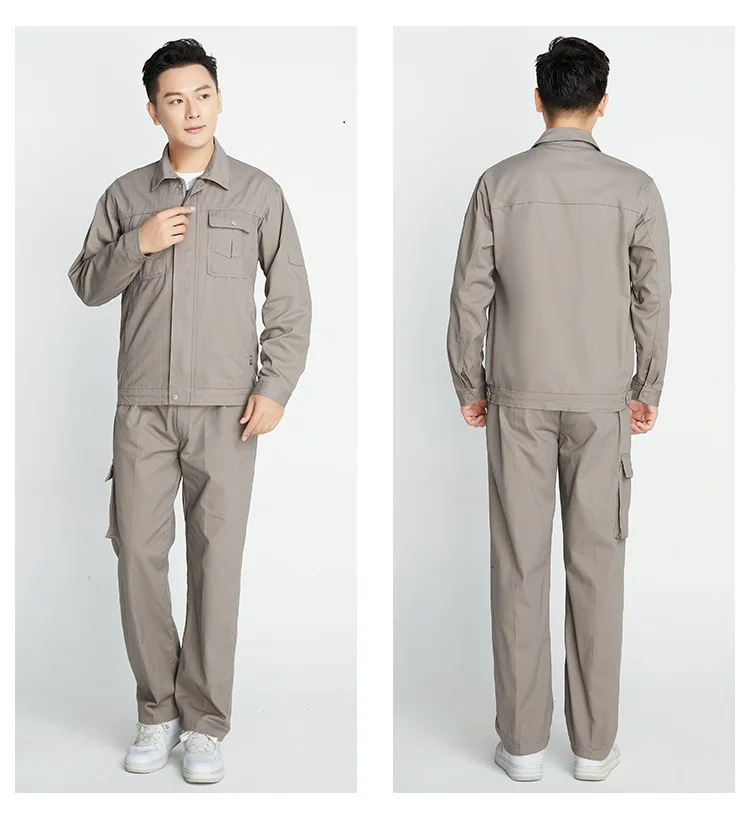 Ropa de trabajo 100% de algodón para hombres y mujeres, uniforme, traje de soldadura grueso, reparadores de automóviles, taller, mecánico, monos de trabajo eléctrico 4xl