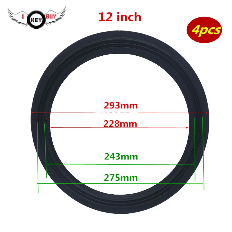 4 pcs 293 *275 *243 *228mm 12 Inch Bass Woofer Surround Cloth Edge 2 Fold Line Subwoofer DIY Repair Parts