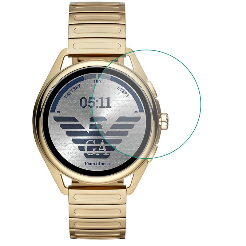 Película protectora transparente de vidrio templado para reloj inteligente Emporio Armani 3 2019, cubierta protectora de pantalla LCD