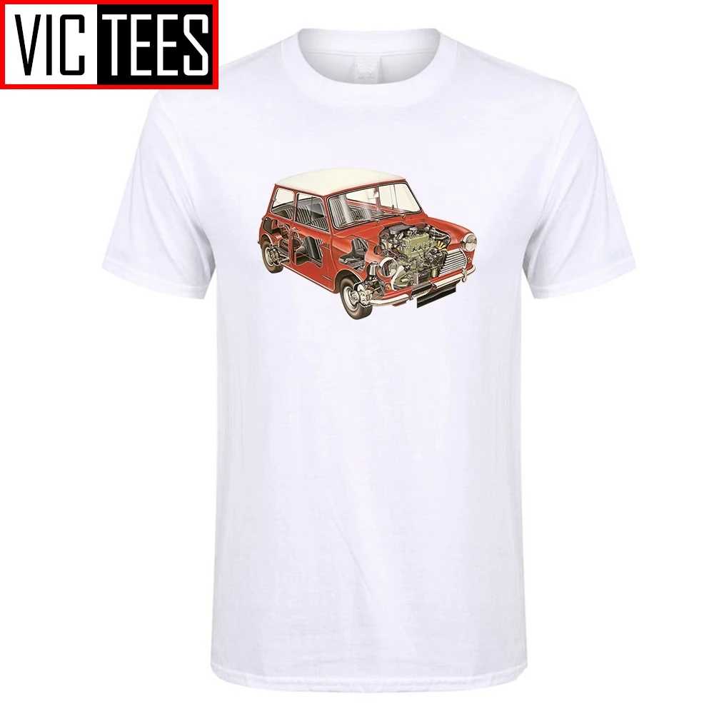 Men's Casual T Shirt Austin Mini Classic 1275 Car Male 100% Cotton Tee Shirts New Color Youth Design T-Shirt Tops Male