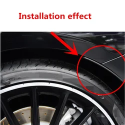Rear Bumper Fender Flare Extension Wheel Eyebrow Lip Trim Cover For Mercedes CLA C117 CLA45 AMG CLA180 CLA200 CLA250 2013-2019