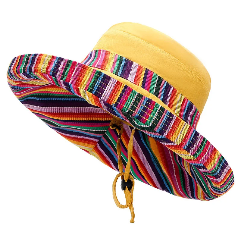 Sombreros de sol Unisex para mujer, sombrero de cubo de doble cara, de Color puro Sombrero de Panamá, sombrero de pescador al aire libre, gorra de