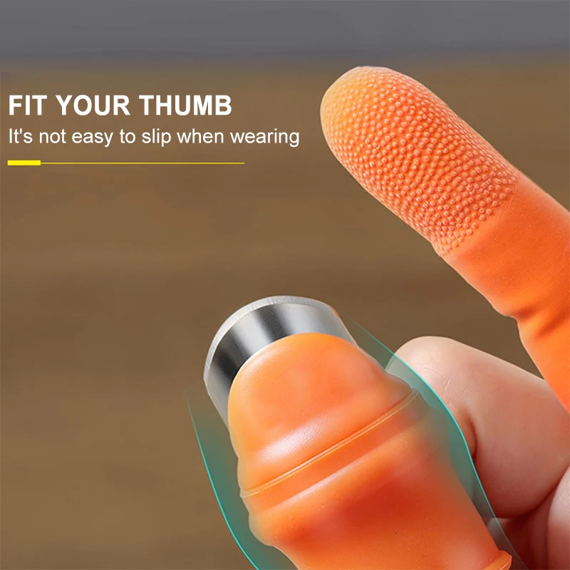 Silicone Thumb Knife Finger Protector Vegetable Harvesting Knife Plant Blade Scissors Cutting Rings Garden Gloves