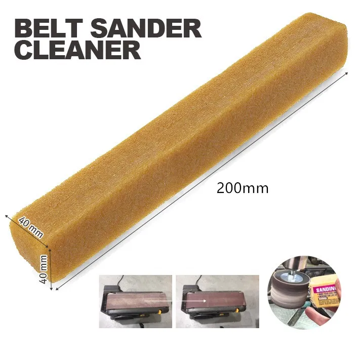 40x40x200mm  Abrasive Cleaning Stick Sanding Belt Band Drum Cleaner Sandpaper Cleaning Eraser for Belt Disc Sander Tool