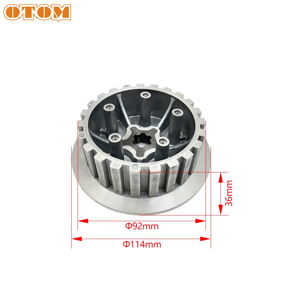 OTOM Motorcycle Clutch Assembly For YAMAHA DT230 MT250 Transmission Disc Plate Off Road Motocross Engine Parts dt 250cc