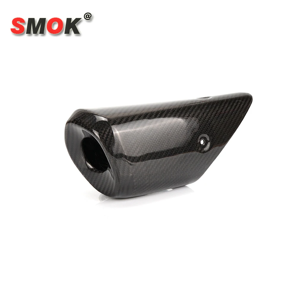 

SMOK Motorcycle Accessories Carbon Fiber Muffler Exhaust Pipe Cover Heat Shield For Yamaha MT07 FZ07 MT-07 FZ-07 MT 07 2014-2017