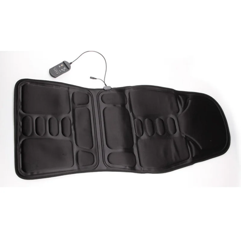 7 Motors Full-Body Massage Cushion Heat Home Office Car Vibrate Mattress Back Neck Chair Relaxation Car Pads 12V