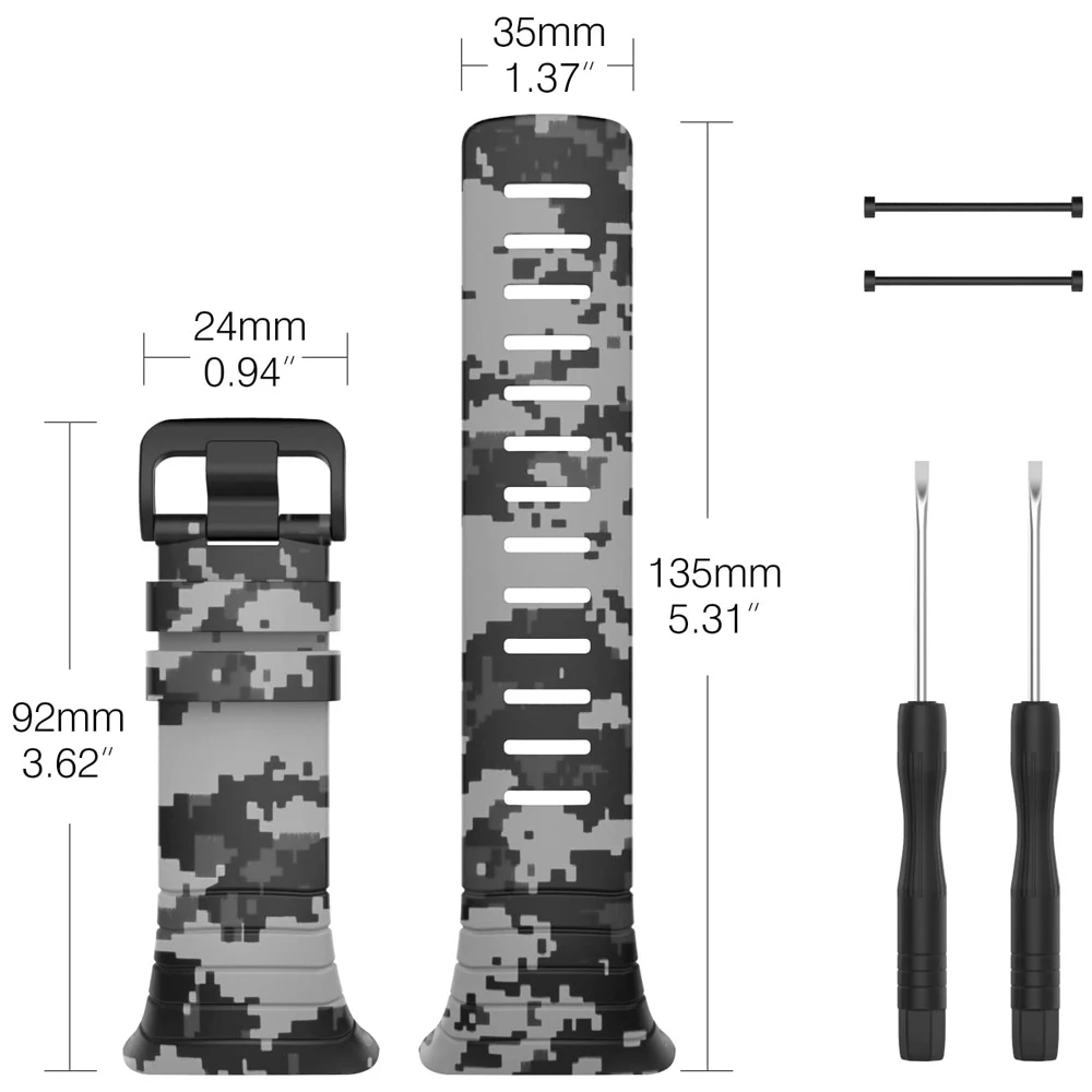 YAYUU Watch Band for Suunto Core Classic Replacement Soft Wrist Band Strap with Metal Clasp for Suunto Core Smartwatch