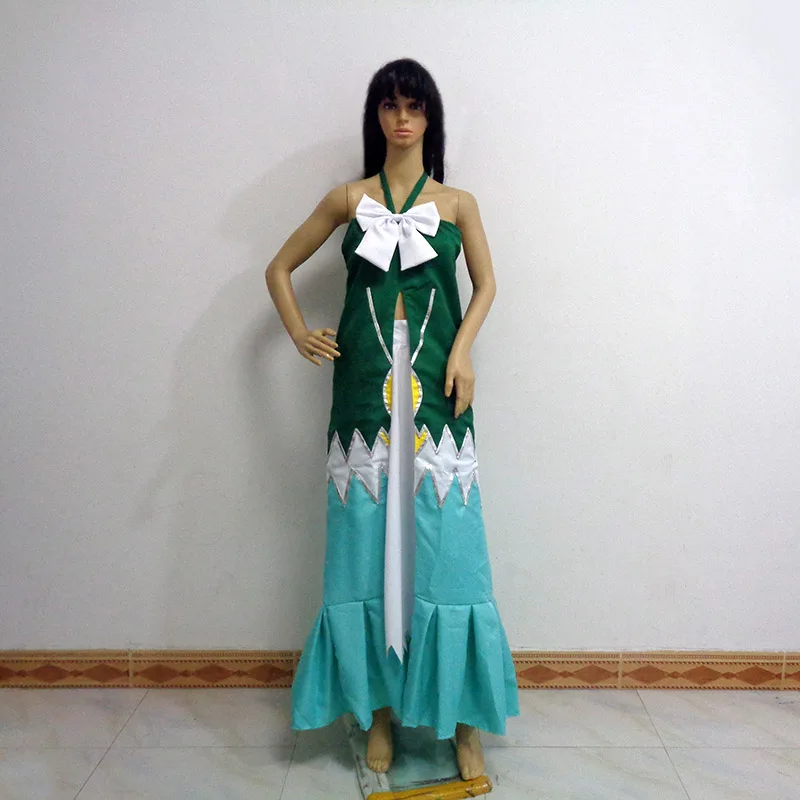 Lucy Heartphilia Green Dress Cos Christmas Party Halloween Uniform Outfit Cosplay Costume Customize Any Size