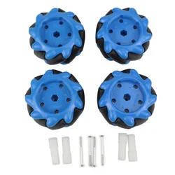 60MM High Hardness Plastic Omni-directional  Mecanum Wheel with TT Motor Connector  for Smart Robot Car Arduino DIY Robot