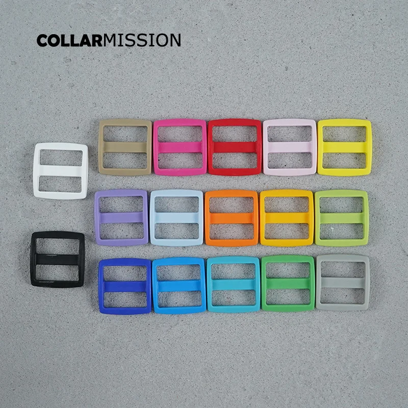 1pc Retailing colorful high quality plastic Tri-Glid clasp  side for 25mm Webbing diy dog collar accessory buckle 17 colours