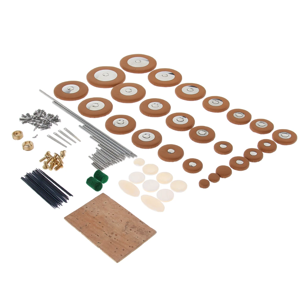 1 Set of Alto Saxophone Repair Kit Sax Pads  Screws Reed Needles Shaft Rods Wind Instrument Accessory