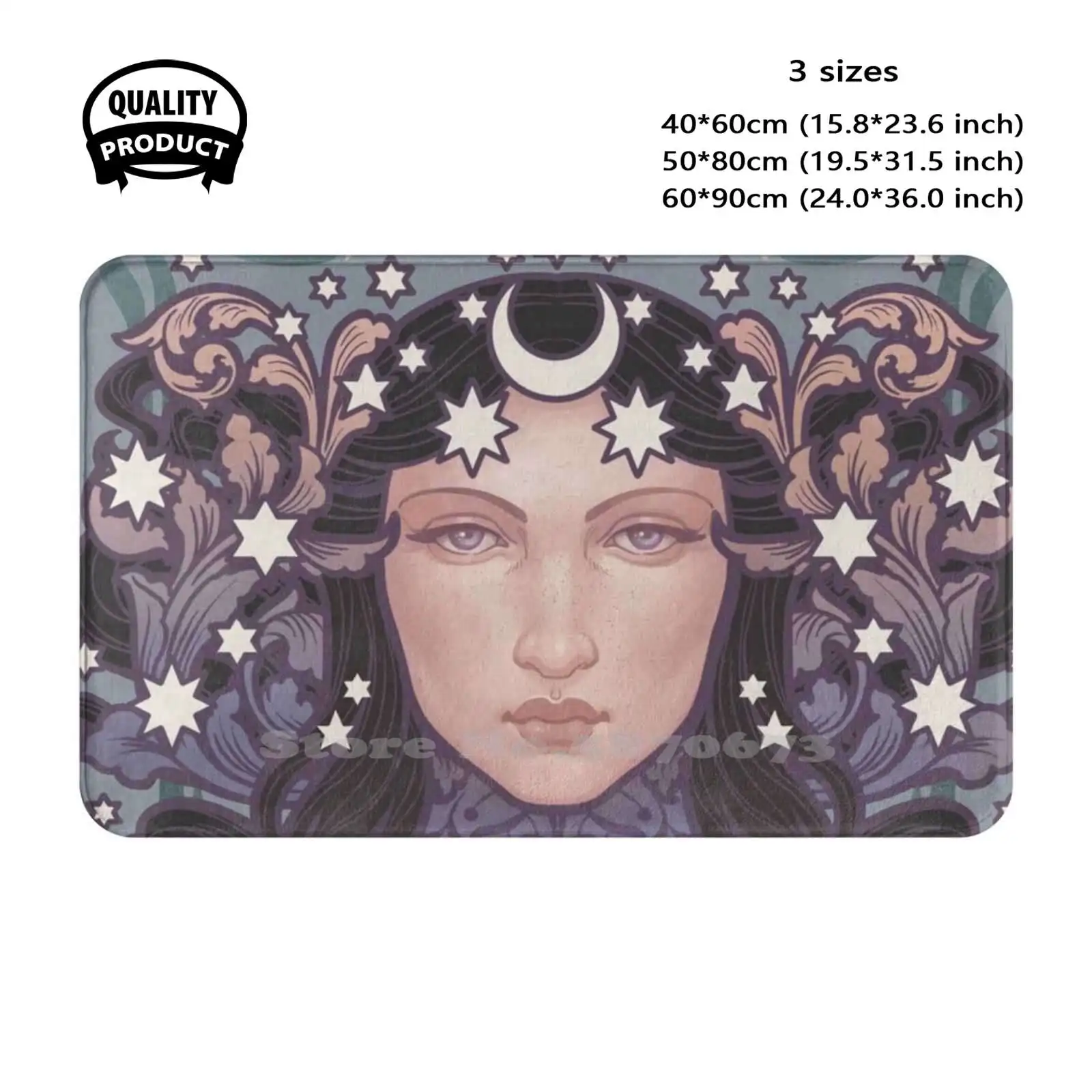 Urania Soft Cushion Home Carpet Door Mat Car Rug Urania Muse Astronomy Astroloy Aster Per Aspera Ad Astra Dollmaker Witch Art