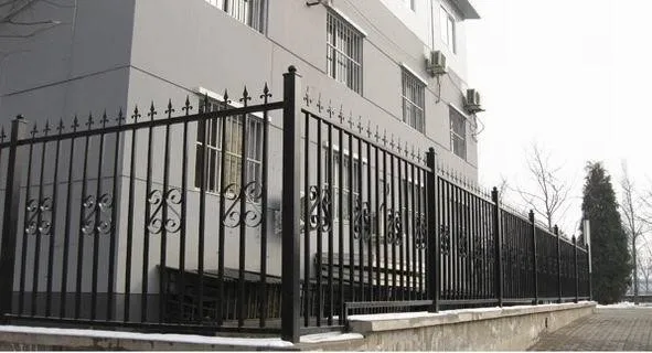 Hench solid steel wrought iron fence for the garden