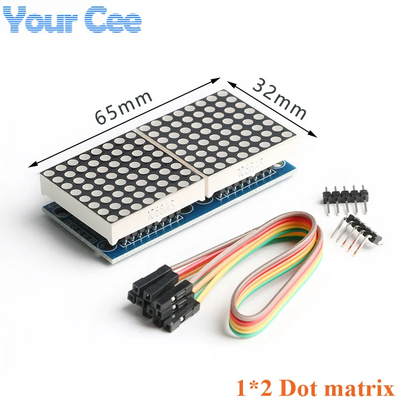 MAX7219 8*8 Dot Matrix LED Display Module 8/4/2 in one Digital Tube Microcontroller Control Board 1x2 2x4 For Arduino DIY KIT