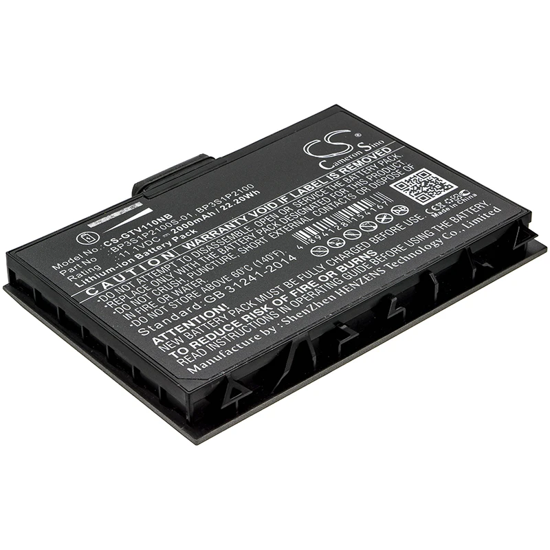 

CS 2000mAh/22.20Wh battery for Getac V110 441129000001, 441142000003, BP3S1P2100, BP3S1P2100-S, BP3S1P2100S-01