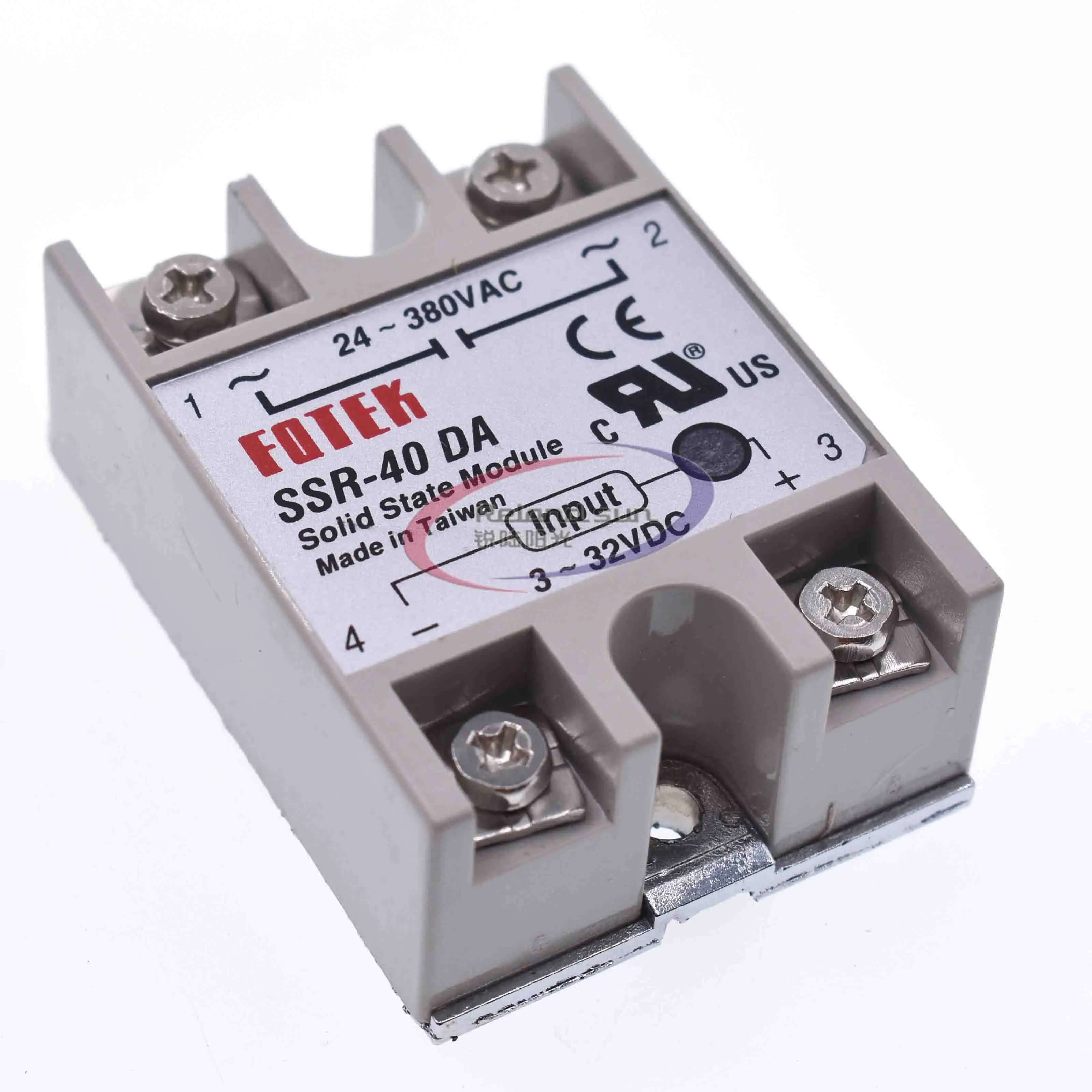 24V-380V 40A 250V SSR-40DA Solid State Relay Module 3-32V DC To AC SSR 40DA