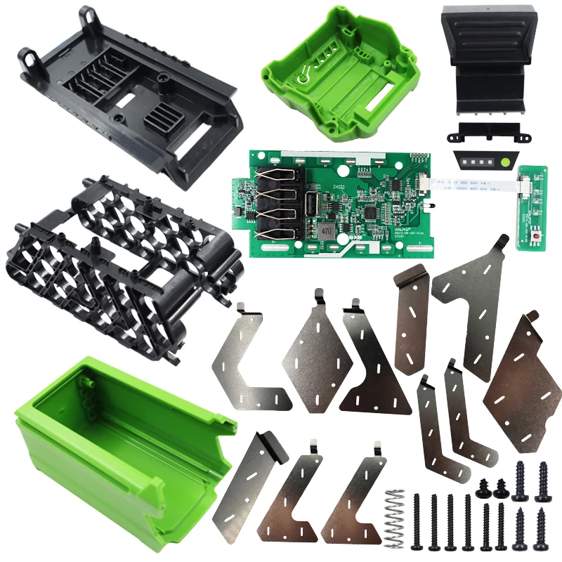 20*18650 Li-ion Pin Ốp Lưng Bảo Vệ Sạc PCB Bảng Mạch USB Ra Cho Greenworks 40V Cỏ Cropper lưỡi Cắt Cỏ