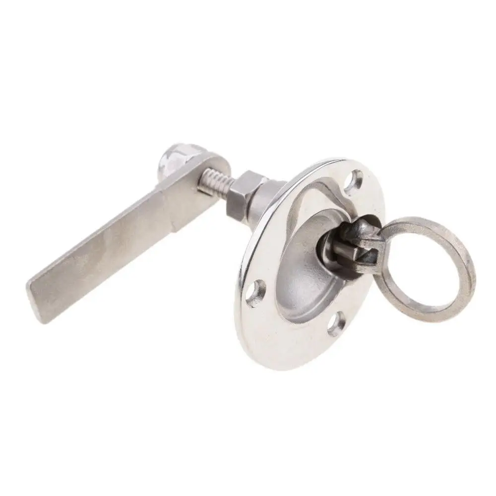 Boat 316 Stainless Steel 2 inch(50mm) Non-Locking Hatch Latch with Lift Ring Handle