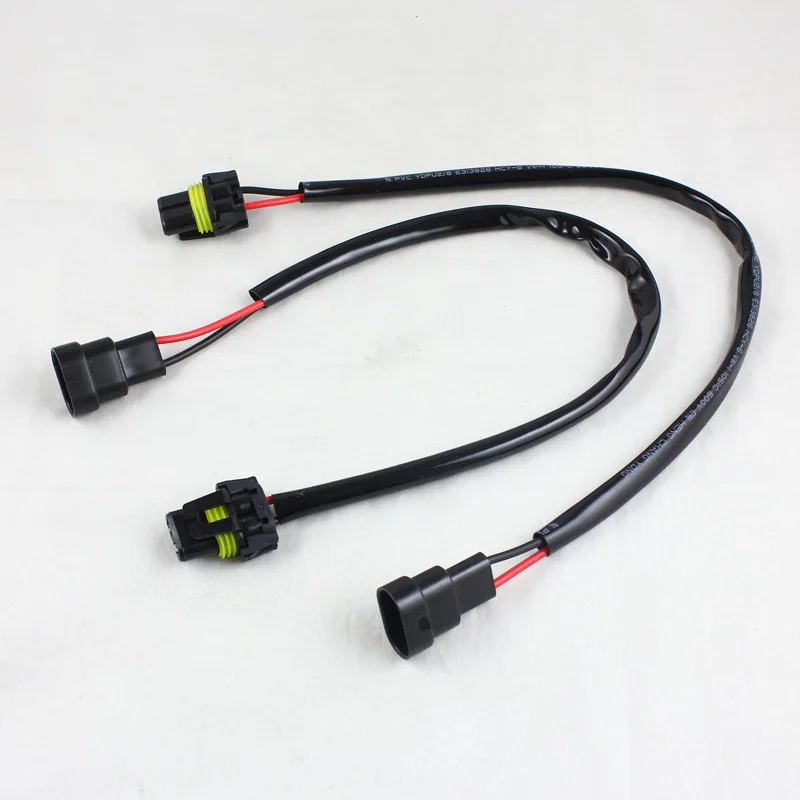 Rockeybright 2x New 9006 HB4 hid Female Wiring Harness Connectors Plugs Pigtails Wire Adapters