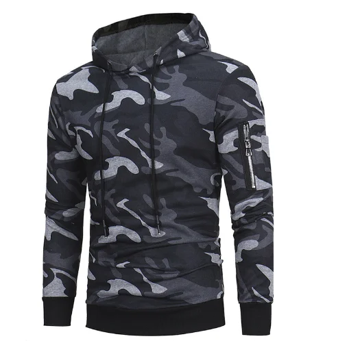 Sweat-shirt à capuche de Camouflage militaire pour hommes, streetwear décontracté, Hip Hop, printemps automne 2020