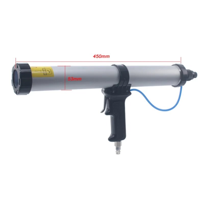 15 Inch 600ml Pneumatic Sausage Caulking Gun Silicone Sealant Air Gun Rubber Putty Applicator For Gun