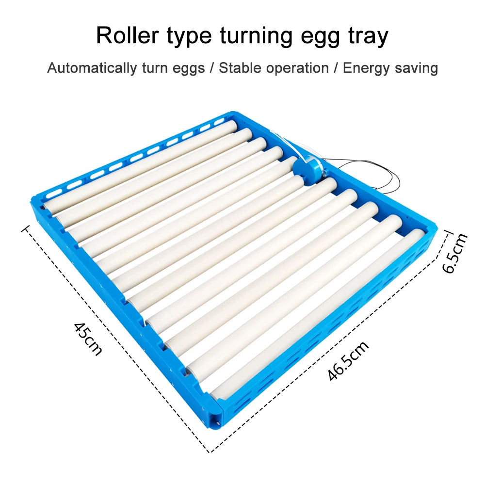 360° Automatic Rotary Egg Tray Eggs 70-108 Eggs Turner Roller Pattern Incubator Accessories Farm Incubation Accessory 220V