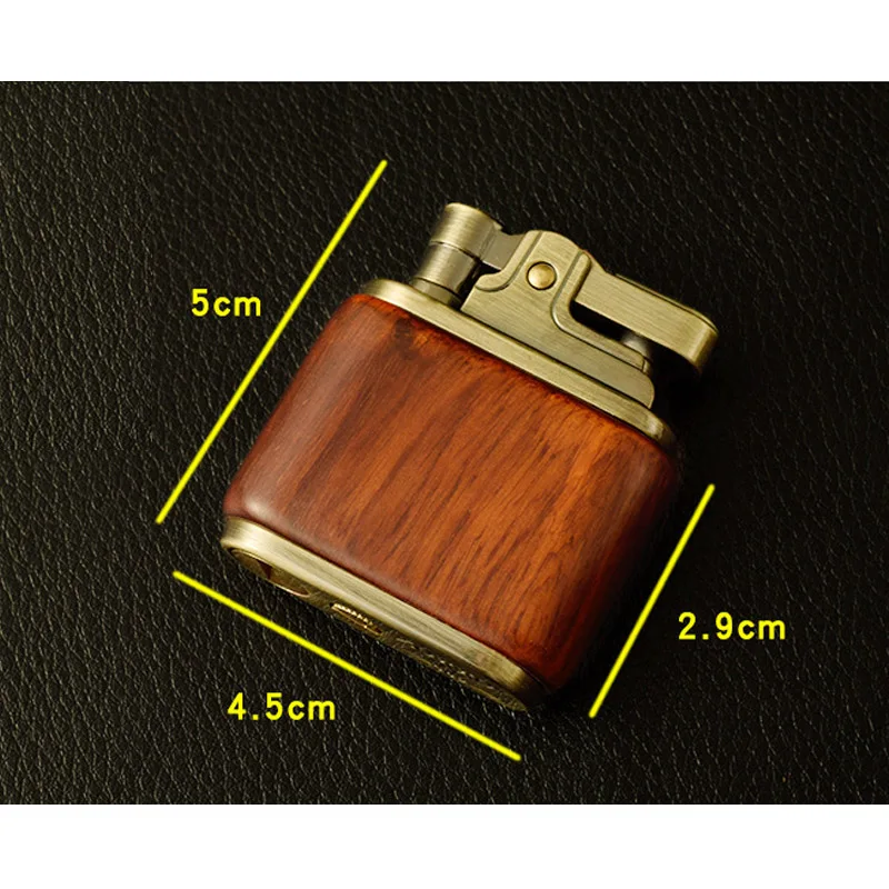 Vintage Kerosene Lighters Oil Gasoline Wood Lighter Grinding Wheels Brass Core Cigarette Lighter Gadget gasoline Fire gift