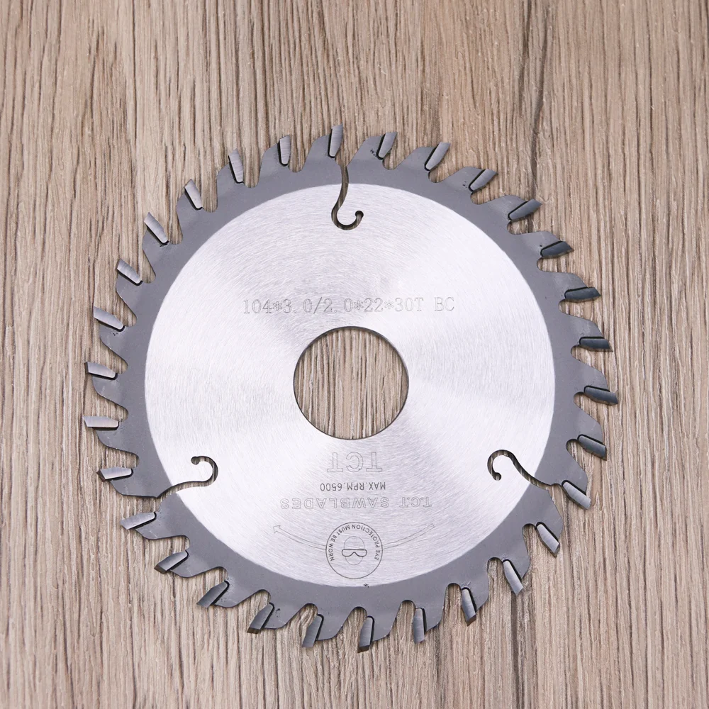 104mm Scoring Carbide Tipped Replacement Edge Banding Saw Blades for trimming end KDT Nanxing Homag SCM Biesse machine