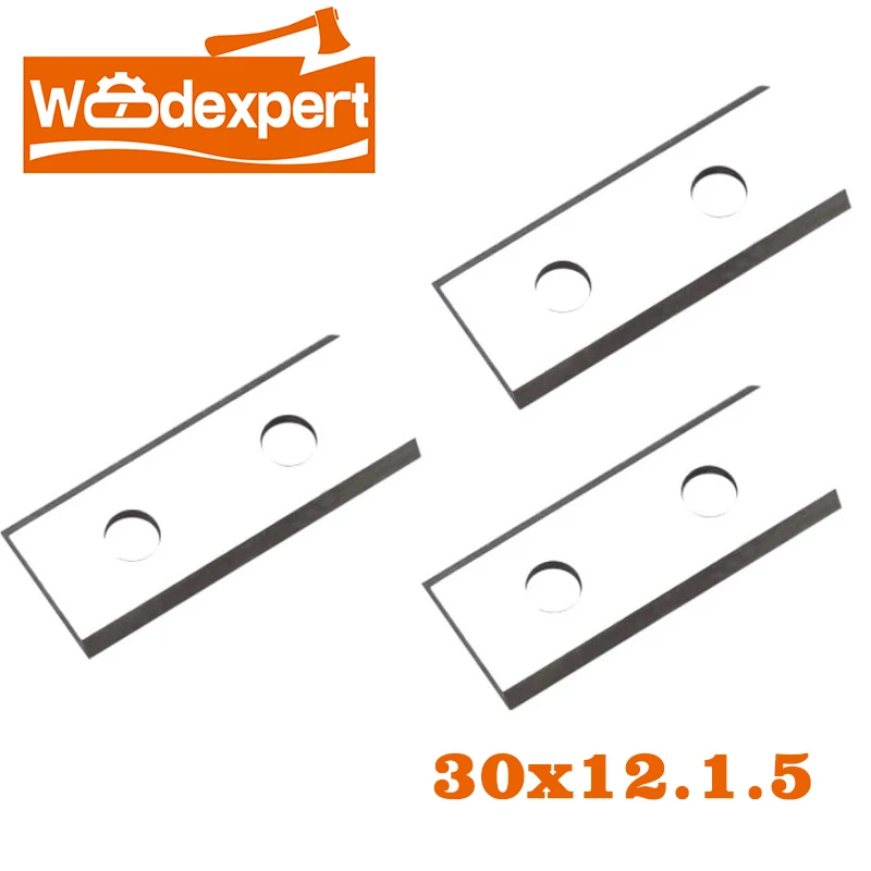 Abandon Indexable Blade for Helical/Spiral Spindle Planer Cutter Woodworking Turning Tool 30x12x1.5mm 35 Degrees