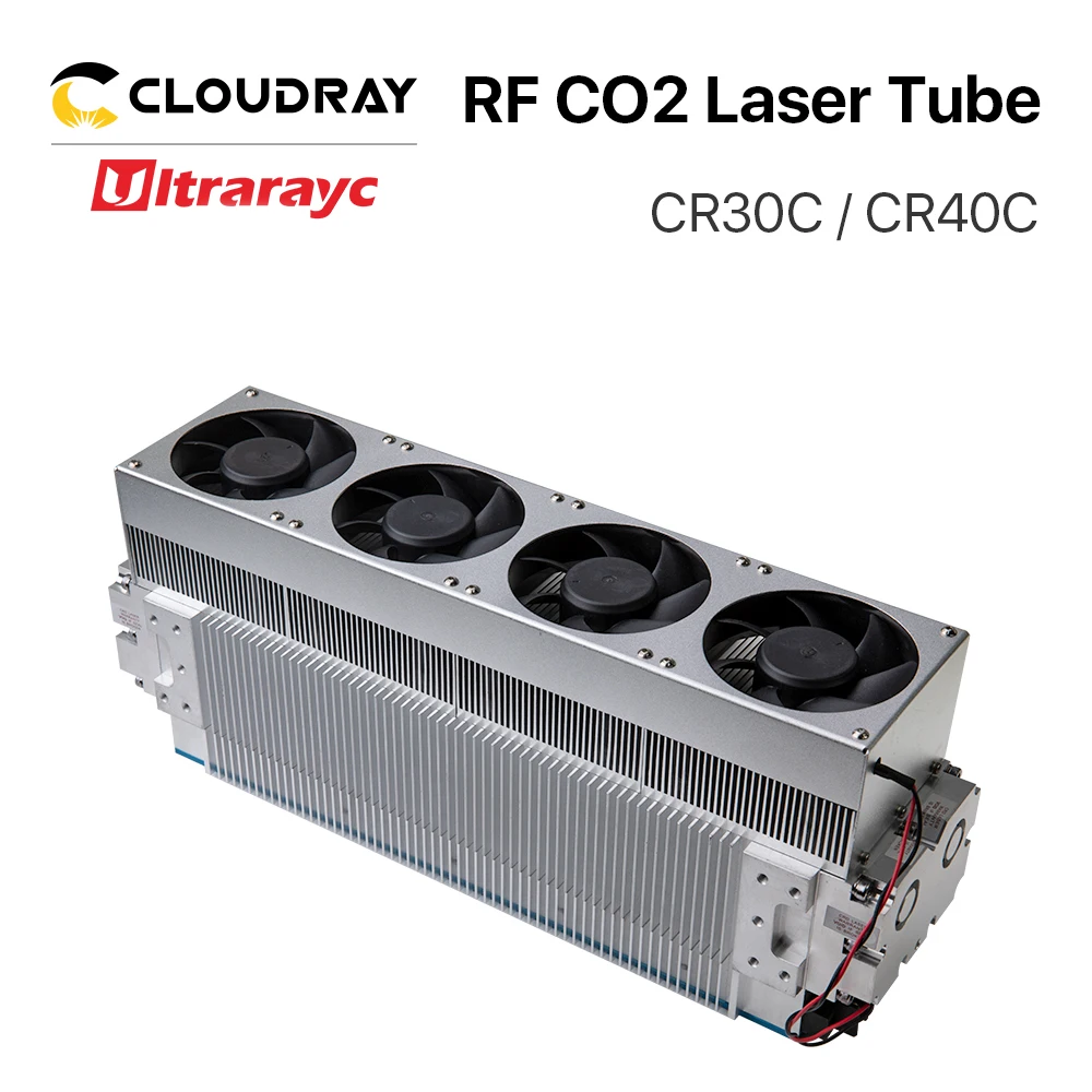 Ultrarayc CO2 RF Laser Tube 30W 40W 10.6um Metal Laser Tube CR30C / CR40C for Co2 Laser Marking Machine Cutting Machine