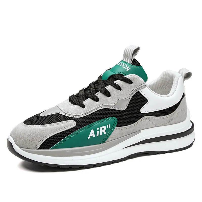 2021 Spring and Autumn New Sports Men's Shoes Running Shoes Korean Version of The Thick-soled All-match Casual Shoes Men's Shoes