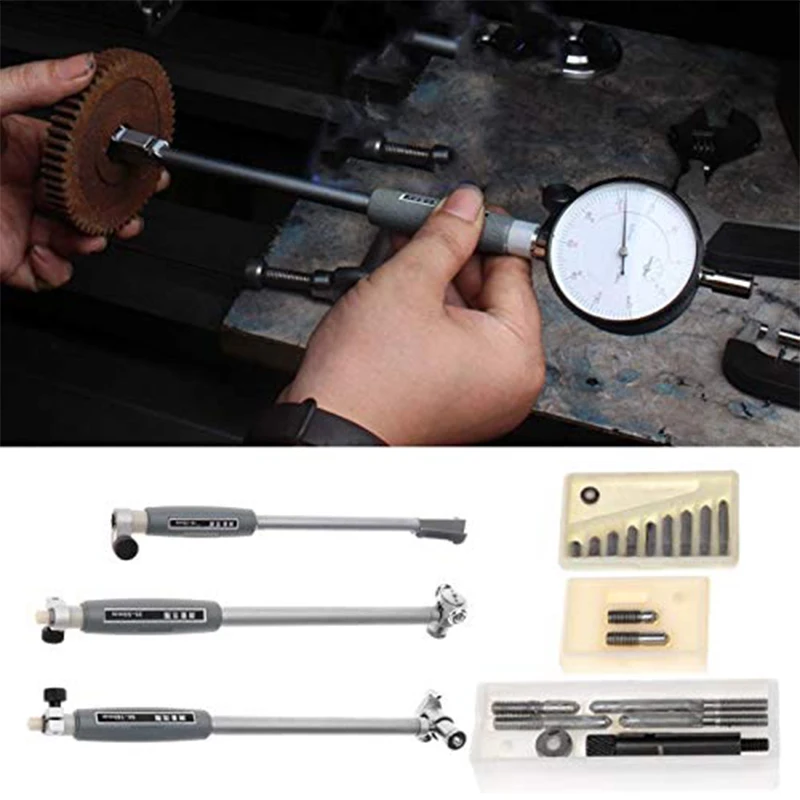 160-250-450mm Inner Diameter Gauge Measuring Rod + Probe (no indicator) Accessories Inner Diameter Gauge Measurement Tool