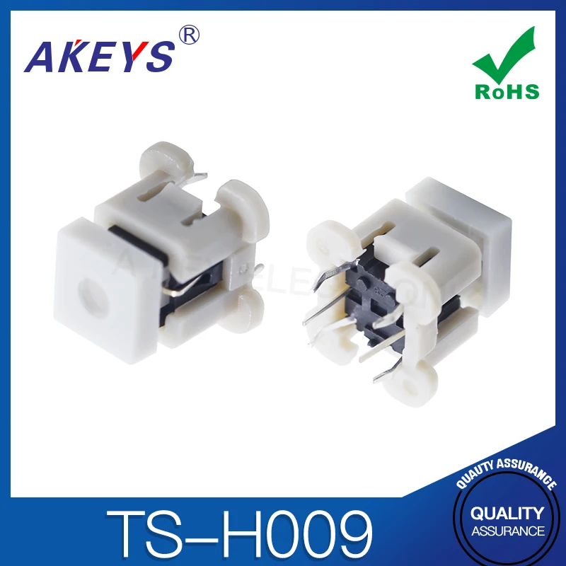 TS-H009 light touch switch with light button 6-Pin straight plug five-color with sheath 8.5 * 8.5 * 11 TS-LS-003